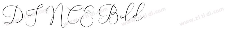 DINCE Bold字体转换